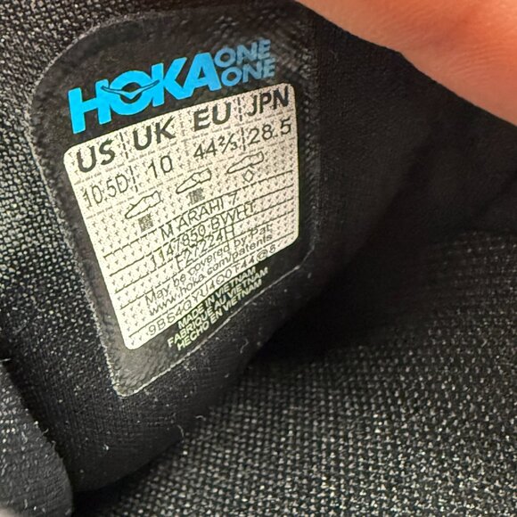 Hoka One Arahi 7 Black White Mens Shoes 1147850-BWHT NEW Sz 10.5 - Picture 6 of 6
